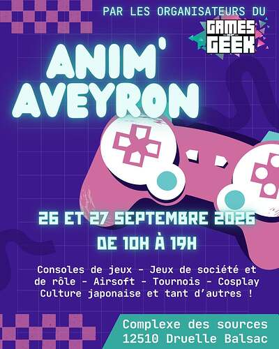 Affiche Anim'Aveyron 2026