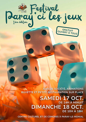 Affiche festival Paray'ci les jeux